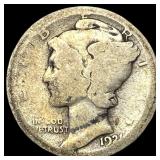 1921 Silver Mercury Dime LIGHTLY CIRCULATED