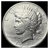 1921 Silver High Relief Peace Dollar  UNCIRCULATE