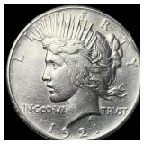 1921 Silver High Relief Peace Dollar  UNCIRCULATE