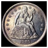 1857-O Silver Seated Liberty Dime UNCIRCULATED