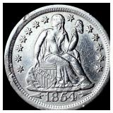 1854-O Silver Seated Liberty Dime UNCIRCULATED