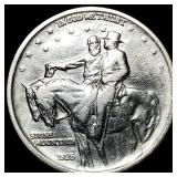 1925 Silver Stone Mountain Half Dollar CLOSELY UNC