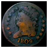 1809 Classic Head Half Cent NICELY CIRCULATED