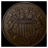 1864 Bronze Two-Cent Piece UNCIRCULATED