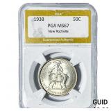 1938 New Rochelle Half Dollar PGA MS67