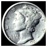 1921 Mercury Dime LIGHTLY CIRCULATED