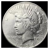 1934-S Peace Silver Dollar CLOSELY  UNCIRCULATED
