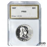 1957 Franklin Half Dollar PCI PR65