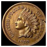1859 Copper-Nickel Indian Head Cent NEARLY UNCIRCU