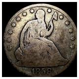 1858-O Silver Half Dollar NICELY CIRCULATED
