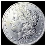 1890-CC Silver Morgan Dollar NEARLY UNCIRCULATED