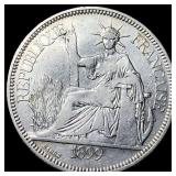 1899 Silver Piastre de Commerce French Indochina N