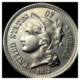 1872 Nickel Three-Cent Piece UNCIRCULATED