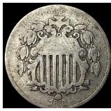 1868 Shield Nickel LIGHTLY CIRCULATED