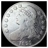 1831 Capped Bust Half Dollar LIGHTLY CIRCULATED