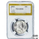 1963 Franklin Half Dollar PGA MS66