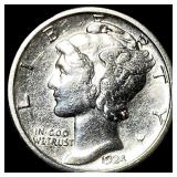 1924 Mercury Dime CLOSELY UNCIRCULATED