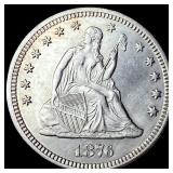 1876 Seated Liberty Quarter UNCIRCULATED