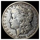 1891-CC Silver Morgan Dollar LIGHTLY CIRCULATED