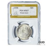 1936 Rhode Island Half Dollar PGA MS67