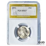 1941 Washington Silver Quarter PGA MS67