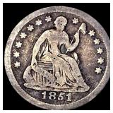 1851-O Silver Half Dime LIGHTLY CIRCULATED