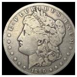 1890-CC Silver Morgan Dollar NEARLY  UNCIRCULATED