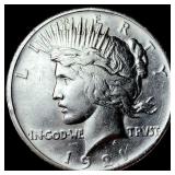 1921 Silver Peace Dollar CHOICE AU