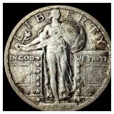 1927-D Silver Standing Liberty Quarter NEARLY UNCI