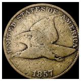 1857 Flying Eagle Cent LIGHTLY CIRCULATED