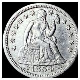 1854 Arrows Seated Liberty Dime UNCIRCULATED