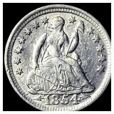 1854 Arrows Seated Liberty Half Dime CLOSELY UNCIR