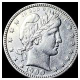 1900 Silver Barber Quarter CLOSELY UNCIRCULATED