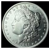 1891-O Silver Morgan Dollar GEM BU