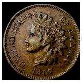 1867 Indian Head Cent CLOSELY UNCIRCULATED
