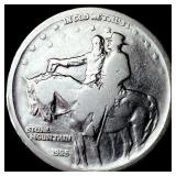 1925 Silver Stone Mountain Half Dollar LIGHTLY CIR