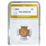 1889 Indian Head Cent PGA MS66RD