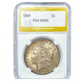 1889 Morgan Silver Dollar PGA MS65