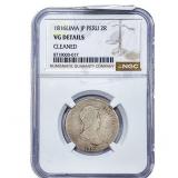 1816 Lima Colonial Spain Silver 2 Reales NGC VG De