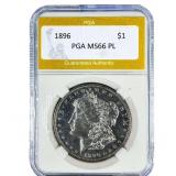1896 Morgan Silver Dollar PGA MS66PL