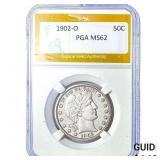 1902-O Barber Half Dollar PGA MS62
