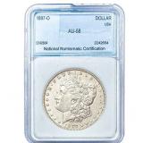 1897-O Morgan Silver Dollar NNC AU58
