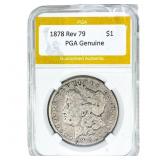 1878 Rev 79 Morgan Silver Dollar PGA Genuine