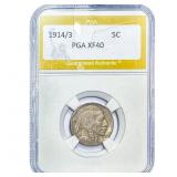 1914/3 Buffalo Nickel PGA XF40