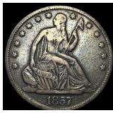 1857-O Silver Half Dollar CLOSELY  UNCIRCULATED