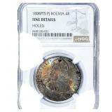 1808-PTS Colonial Spain Silver 4 Reales NGC Fine D