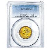 1882 $5 Gold Half Eagle PCGS MS62