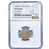 1845 Chile Silver Real NGC VF Details