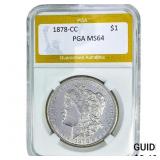 1878-CC Morgan Silver Dollar PGA MS64