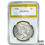 1926 Silver Peace Dollar PGA MS64